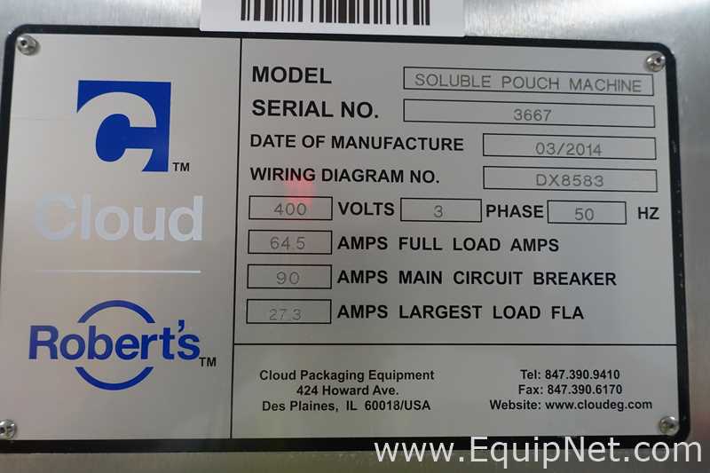 Máquinas para Formado, Llenado, Sellado Cloud Soluble Pouch Machine