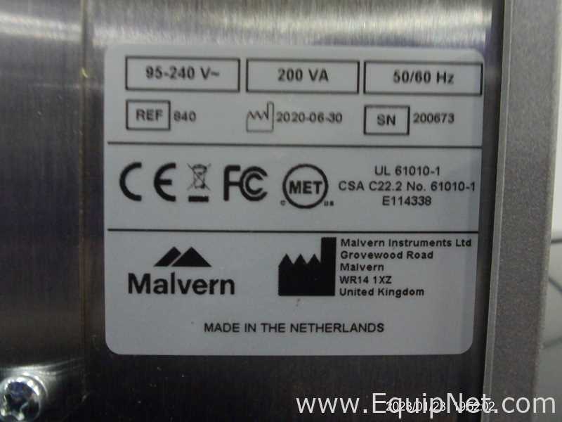 Medidor de Tamanho de Partículas Malvern Instruments Inc. Zetasizer Nano ZS