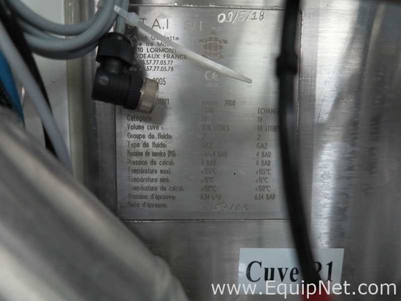 800 Lt 3D France Stainless Steel Jacketed Tank
