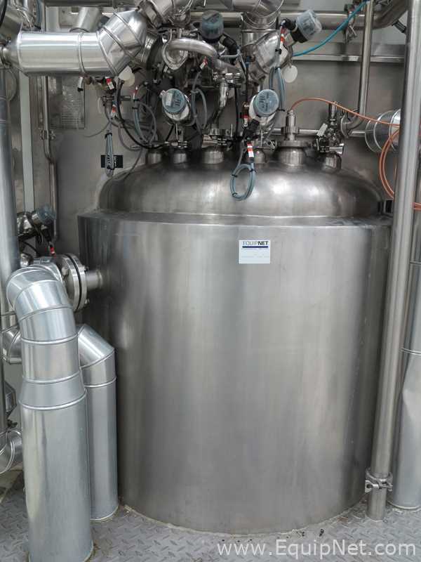 600 Lt 3D France Stainless Steel Jacketed Tank