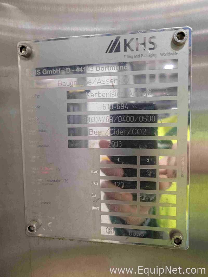 Equipo para elaboración y destilación de cerveza KHS Karbonisier - Anlage