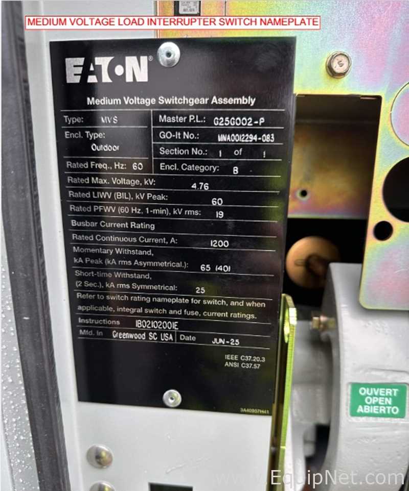 Transformador Eaton 
