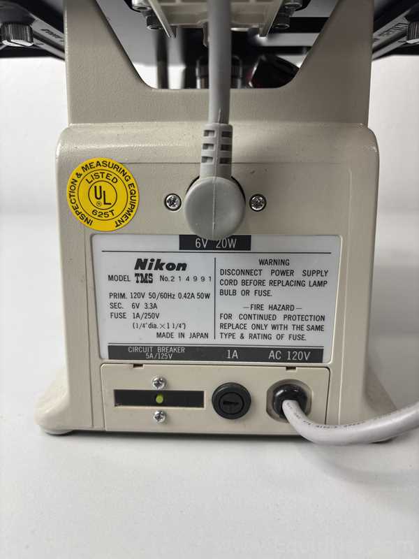 Nikon TMS Inverted Phase Contrast Microscope