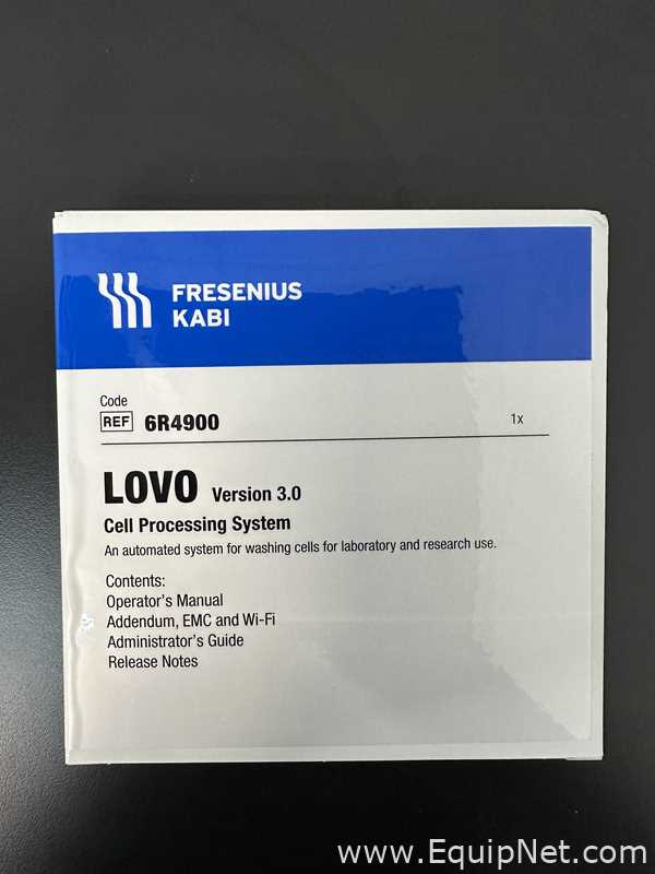 Fresenius Kabi LOVO 6R4900 Automated Cell Processing System