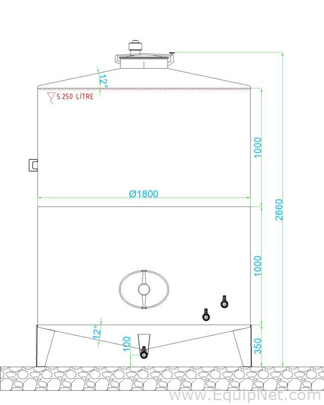 TanquedeAlmacenamientodeAceroInoxidableAISI304VerticalAcabado2BFinishMatt1.4301Capacidad5000L Celene