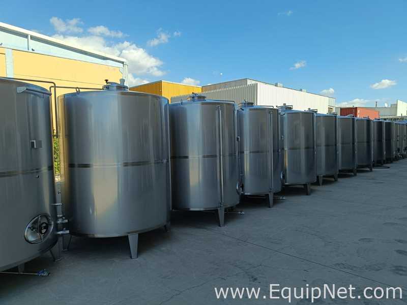 TanquedeAlmacenamientodeAceroInoxidableAISI304VerticalAcabado2BFinishMatt1.4301Capacidad5000L Celene