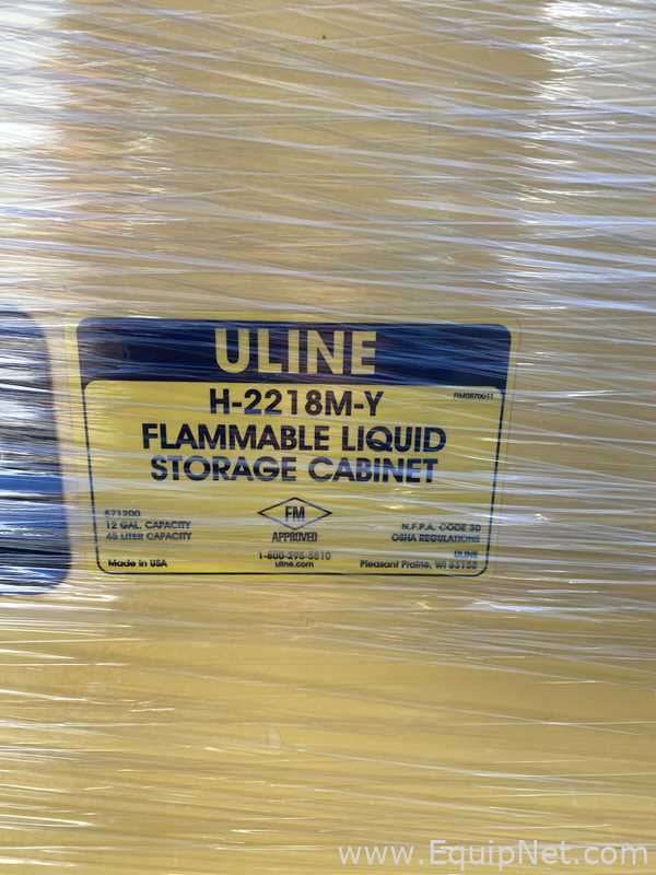 Línea de Gabinete de Almacenamiento de Inflamables Uline Requisitos de aire 12 GALS