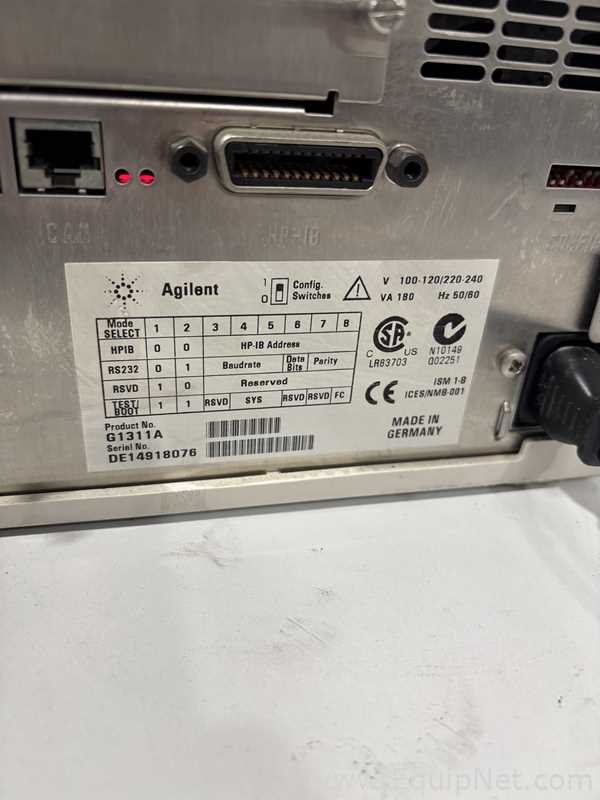 Sistema HPLC Agilent Technologies G1311A