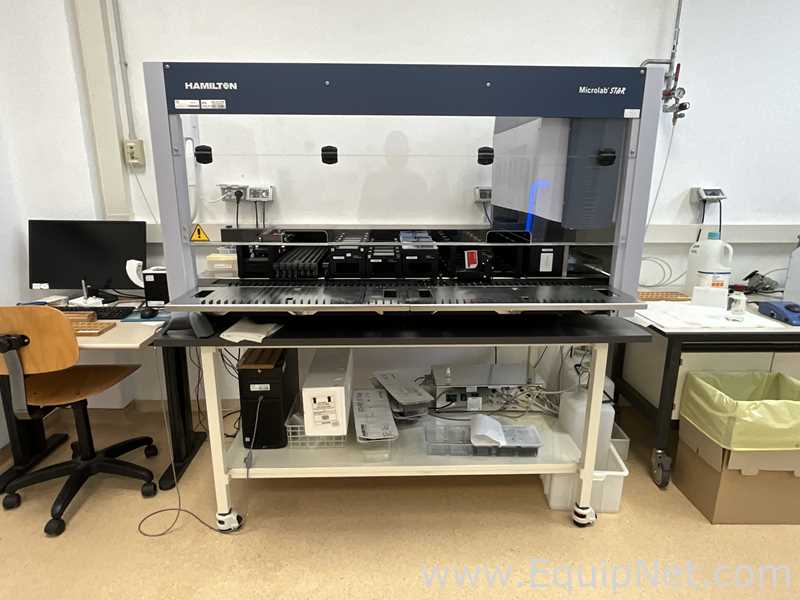 Hamilton Microlab Star Liquid Handler on Trolley with Thermo Scientific VisionMate
