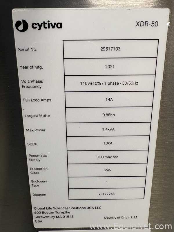 Unused Cytiva Xcellerex XDR-50 Bioreactor and Cytiva X-Station Controller