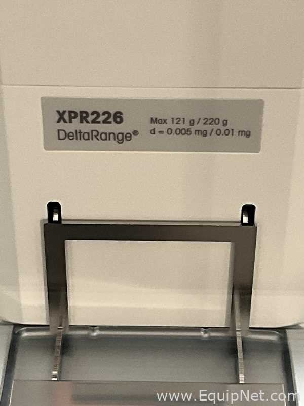 Mettler Toledo XPR226 Delta Range 121/220 Gram Balance