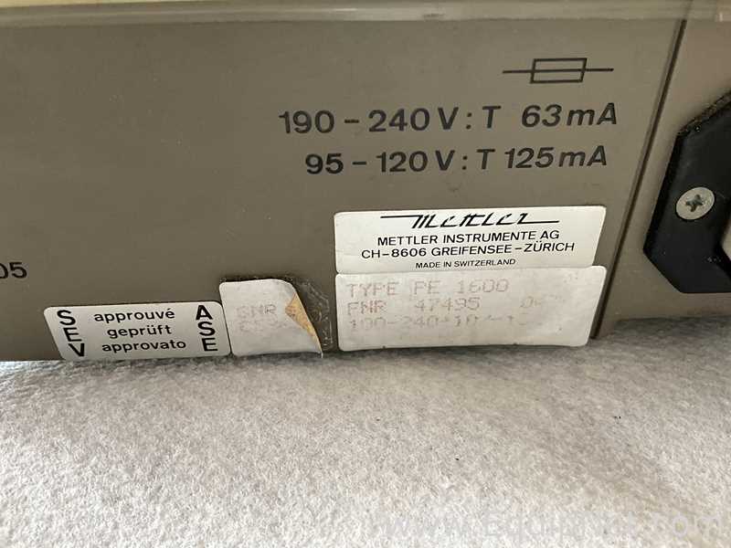 Balança de Laboratório Mettler Toledo PE 1600