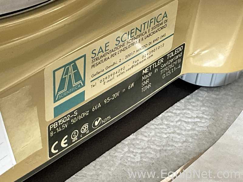 Lote de 2 Báscula Mettler Toledo PB1502-S