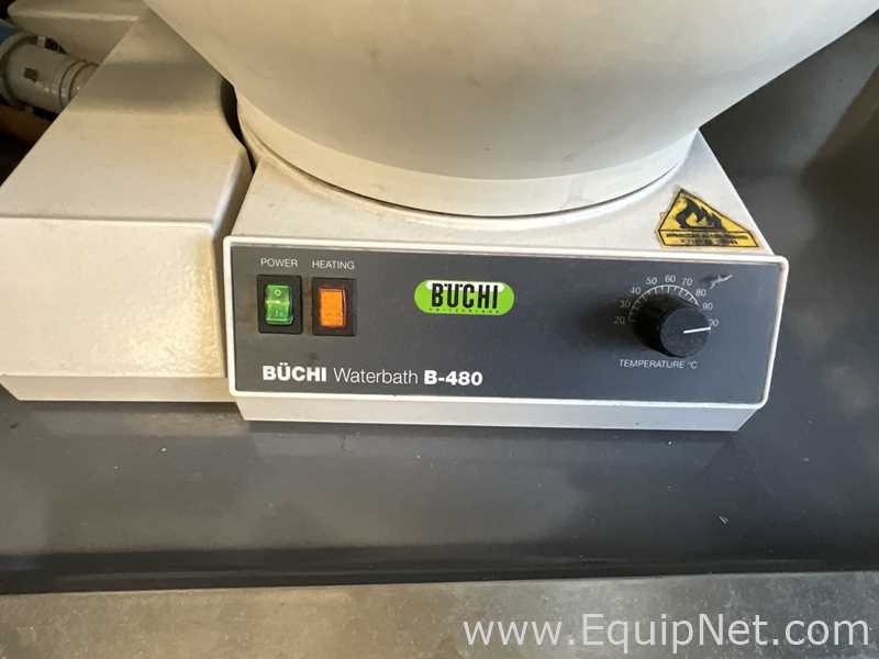 Buchi Rotavapor R-124 Evaporator Condenser with Edwards nXDS6i Atex Vacuum Pump