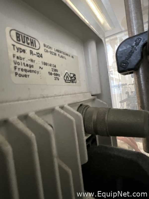 Buchi Rotavapor R-124 Evaporator Condenser with Edwards nXDS6i Atex Vacuum Pump