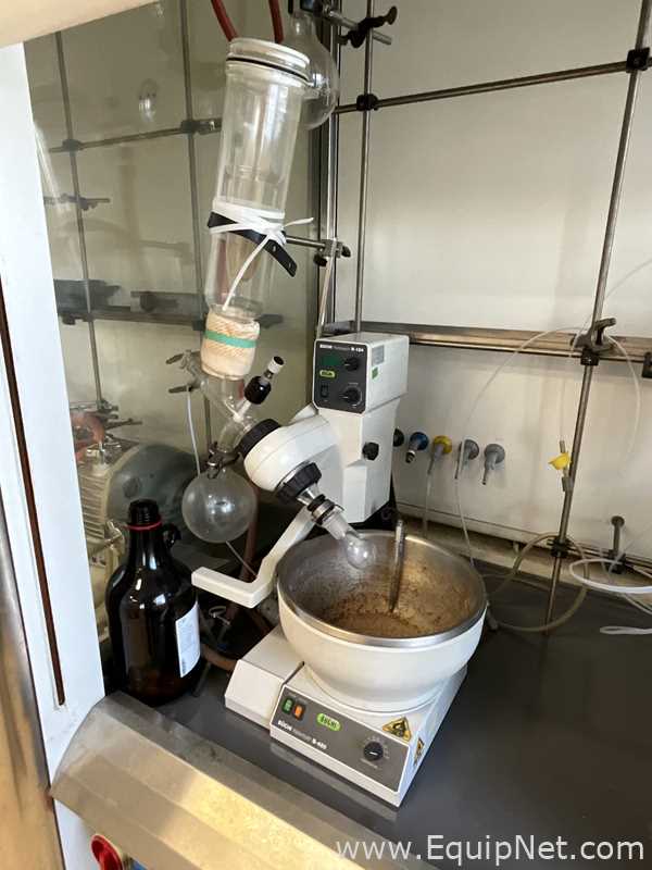 Buchi Rotavapor R-124 Evaporator Condenser with Edwards nXDS6i Atex Vacuum Pump