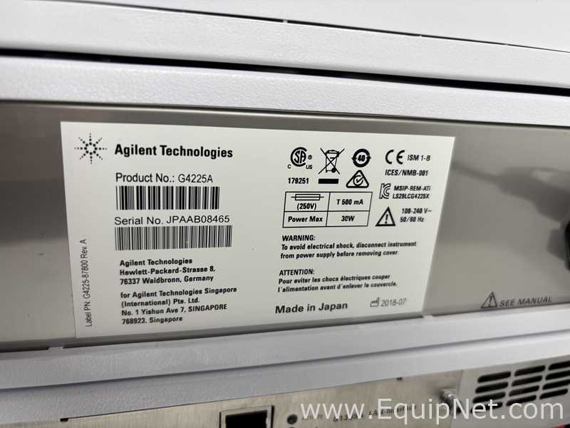 Agilent Technology 1260 Infinity HPLC Components