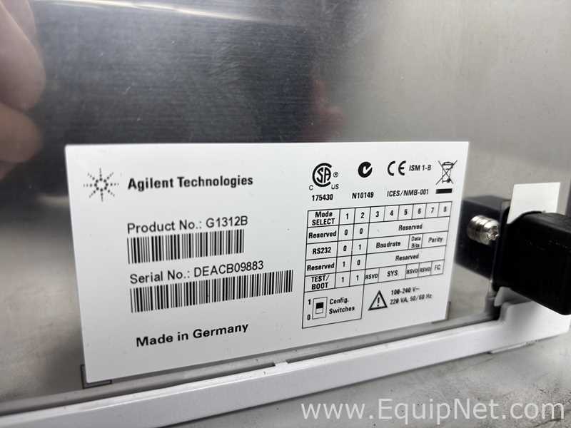 Agilent Technology 1260 Infinity HPLC Components
