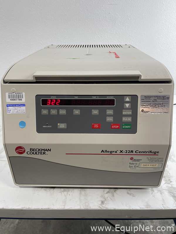 Centrífuga para laboratorio Beckman Coulter Allegra X-22R