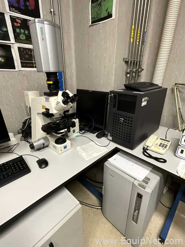 Carl Zeiss Microimaging AxioPlan Fluorescence Microscope BIORAD Radiance 2000 Laser Scanning System