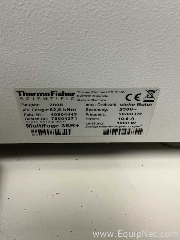 Centrífuga para Laboratórios Thermo Scientific Heraeus Multifuge 3SR+