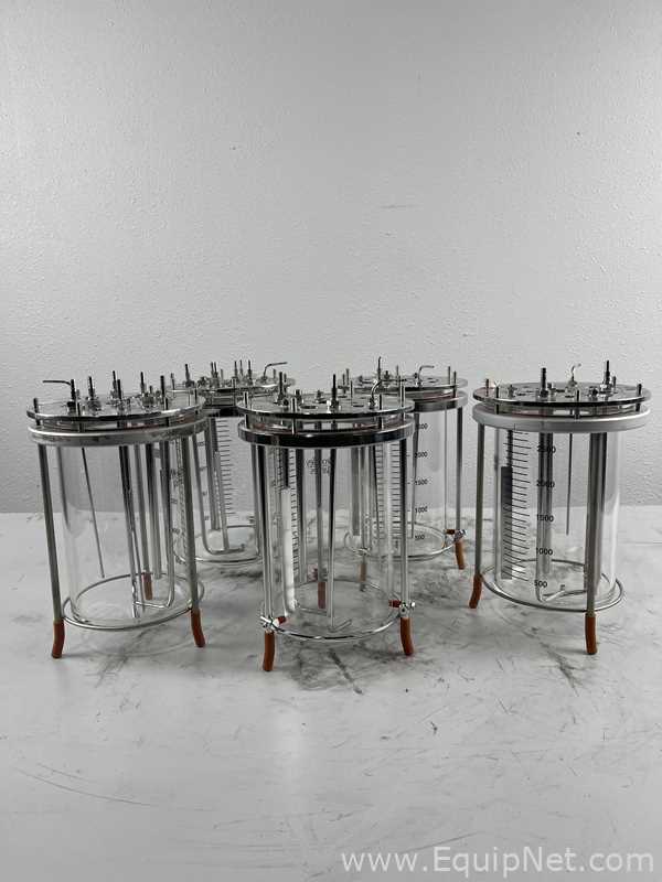 Lote de  Tanque - Contenedor de Presión Broadley James 5L Glass Bioreactor Vessel Assembly