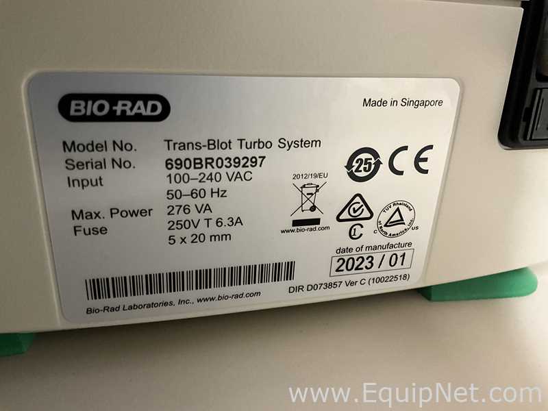 Lot of 2 off Bio Rad Trans-Blot Turbo System Electrophoresis Devices