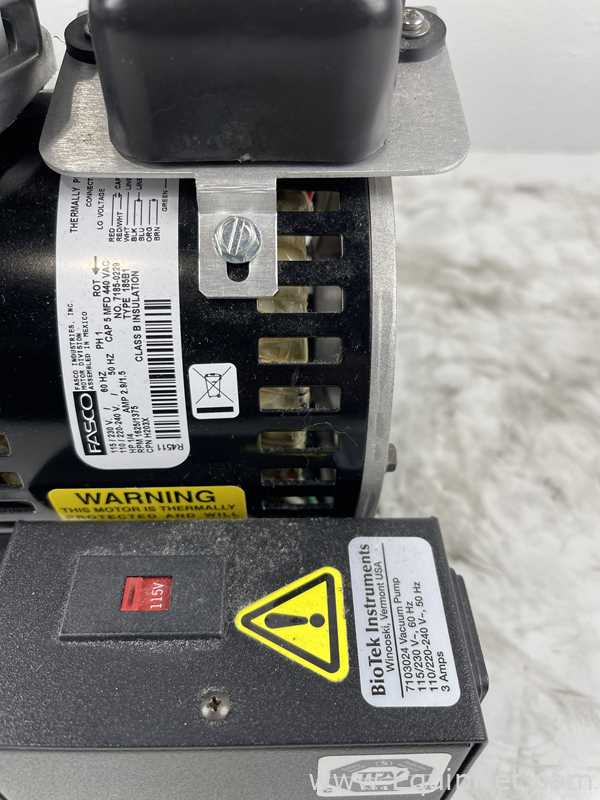 BioTek D990 Vacuum Pump