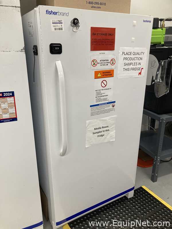 Lot of Two Fisherbrand Laboratory Refrigerator and Freezer