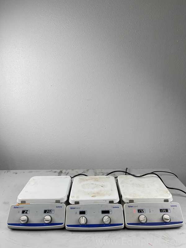 Lot of 3 Fisher Brand SP88850200 Hot Plates and Stirrers
