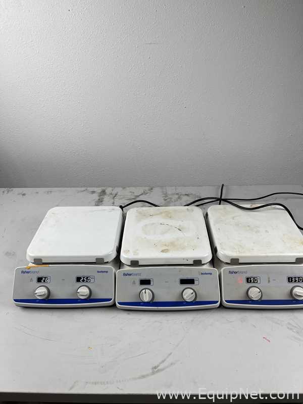 Lot of 3 Fisher Brand SP88850200 Hot Plates and Stirrers