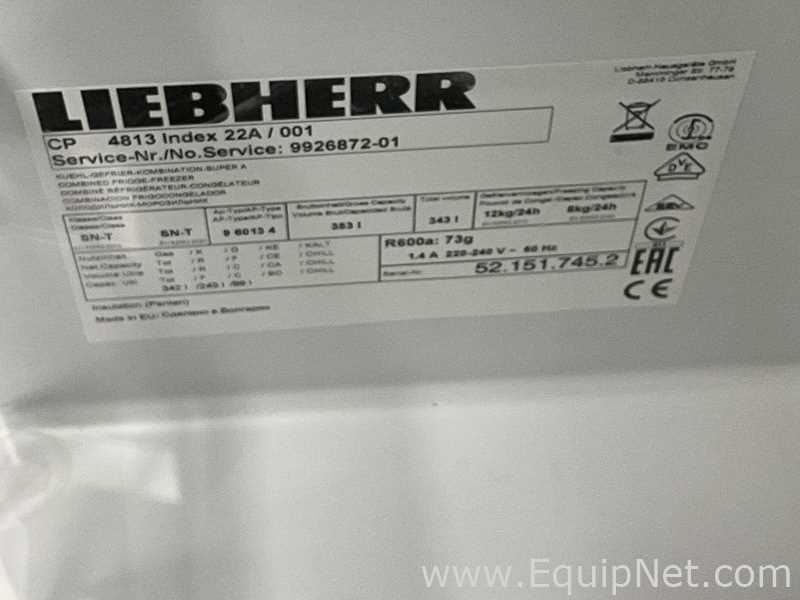 Liebherr CP4813 Index22A/001 343 Litre Upright Laboratory Refrigerator Freezer