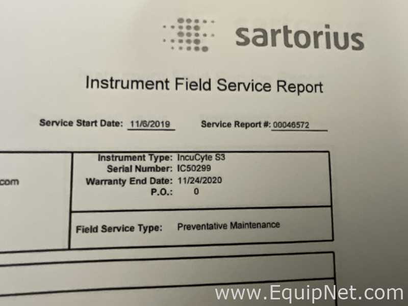 Essen BioScience IncuCyte S3 Blood Cell Analyzer with IncuStore S in HERAcell Incubator