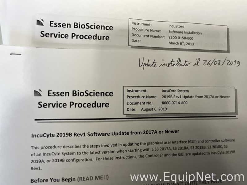 Essen BioScience IncuCyte S3 Blood Cell Analyzer with IncuStore S in HERAcell Incubator