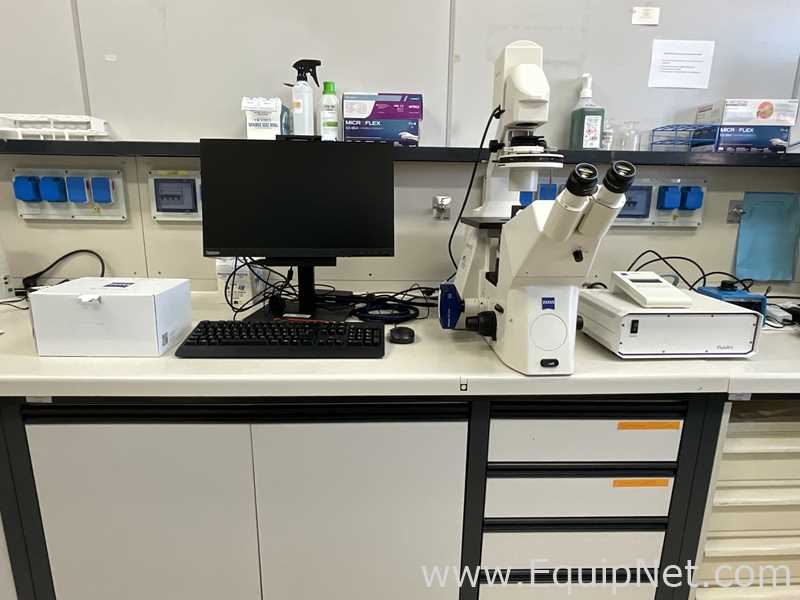 Carl Zeiss Microimaging GmbH Axiovert 200 Inverted Microscope with Axiocam 705 Color USB Camera