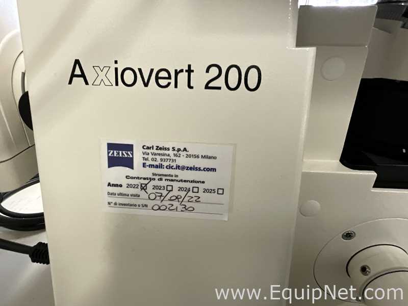 Carl Zeiss Microimaging GmbH Axiovert 200 Inverted Microscope with Axiocam 705 Color USB Camera