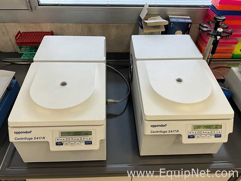 lote de  2 Centrífuga para Laboratórios Eppendorf 5417 R