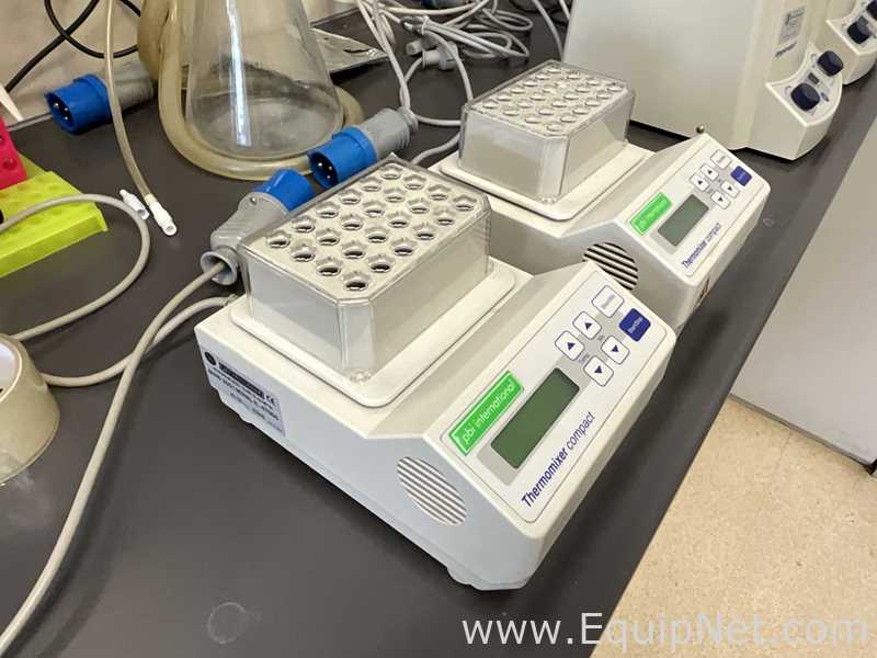 lote de  2 Misturador para Laboratórios Eppendorf Thermomixer Compact