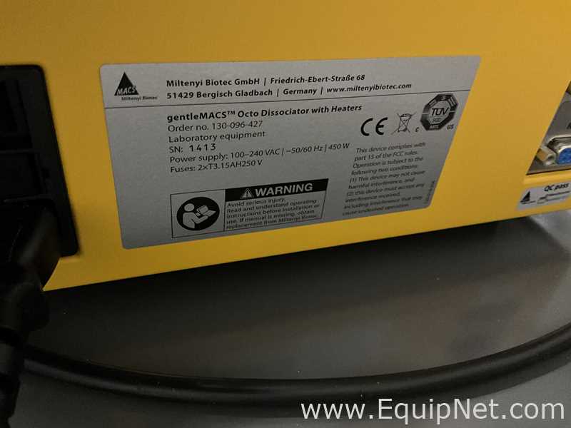 Miltenyi Biotec GentleMACS Octo Dissociator with Heaters Tissue Processor