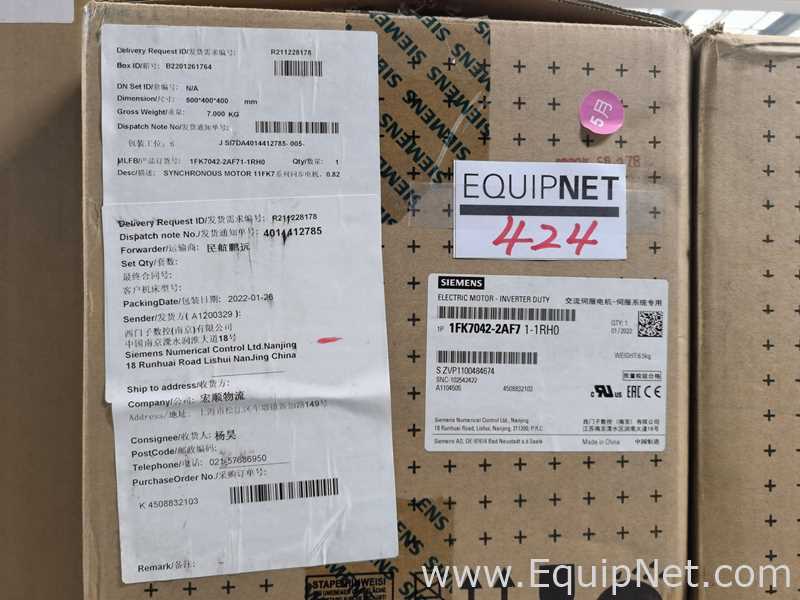 Siemens 1FK7042-2AF71-1RH0 Absolute value Clamping Servo Motor - 424