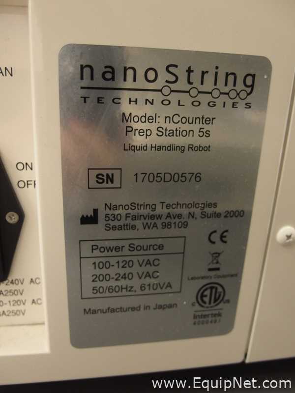 Nanostring Technologies nCounter Prep Station 5s Liquid Handling Robot