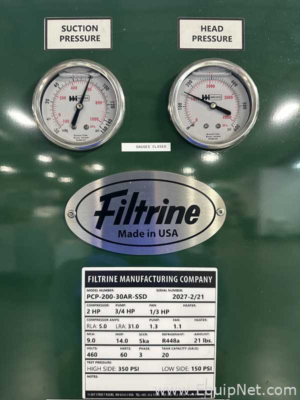 Enfriador Filtrine PCP-200-30AR-SSD