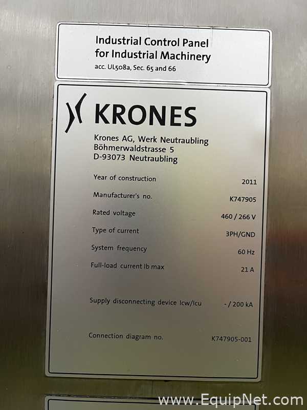 Linha de Envase de Líquidos Krones Autocol