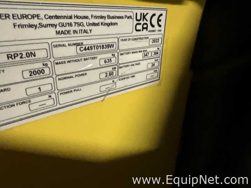 Hyster RP2.0N 2000Kg 24 Volt Ride On Pallet Truck with Battery Charger