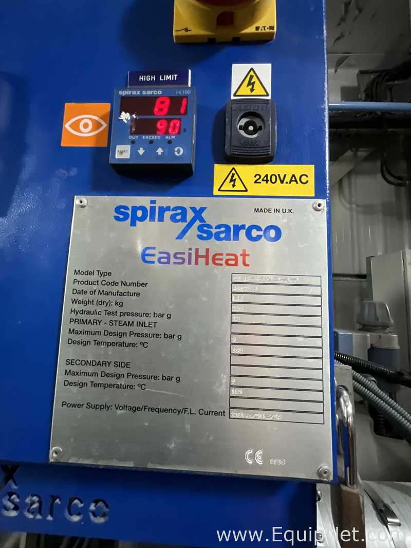 Spirax Sarco EH-JE-ST-DHW-EL-FL-P Hot Water Plate Heat Exchanger