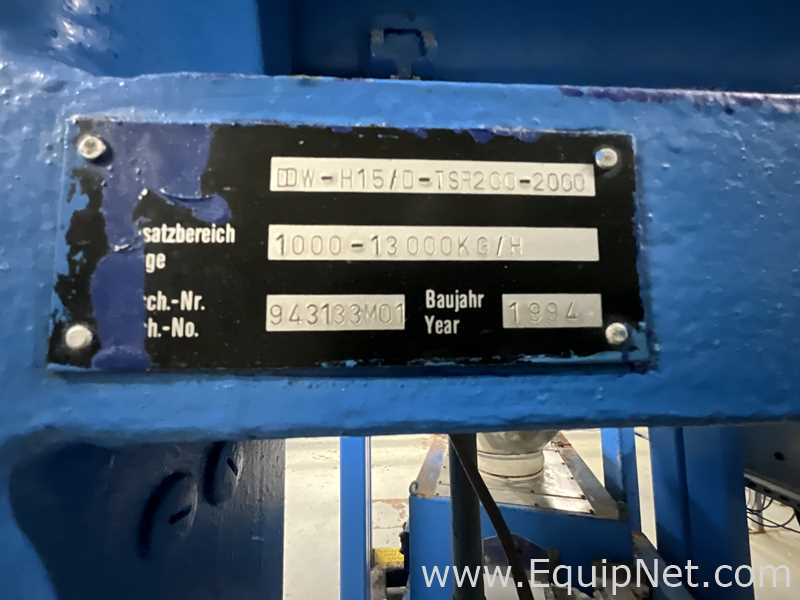 Alimentador de Tornillo Acero inoxidable Brabender Technologie DDW-H15/D-TSR150-2000