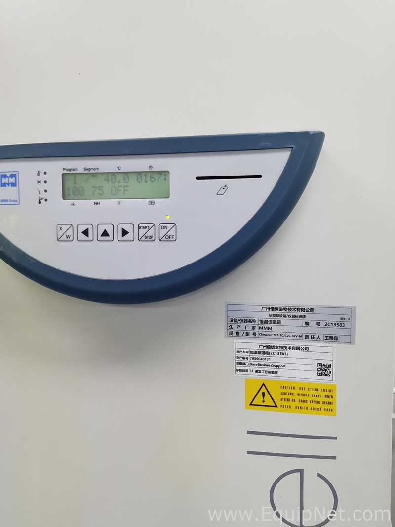 MMM Medcenter Climacell 707-TC Constant Temperature and Humidity Chamber- 297