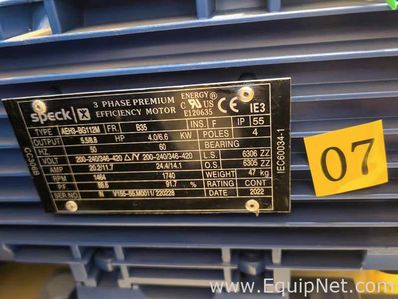 Bomba de Deslocamento Positivo Speck Pumpen AEH3-BG112M