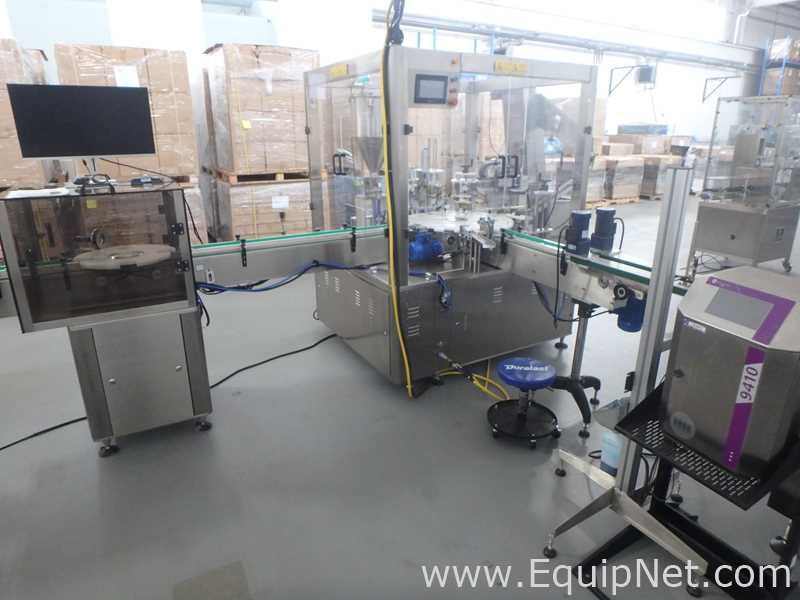 Rigao RGA-GFX250 Jar Filler and Capper with Markham Laser Coder