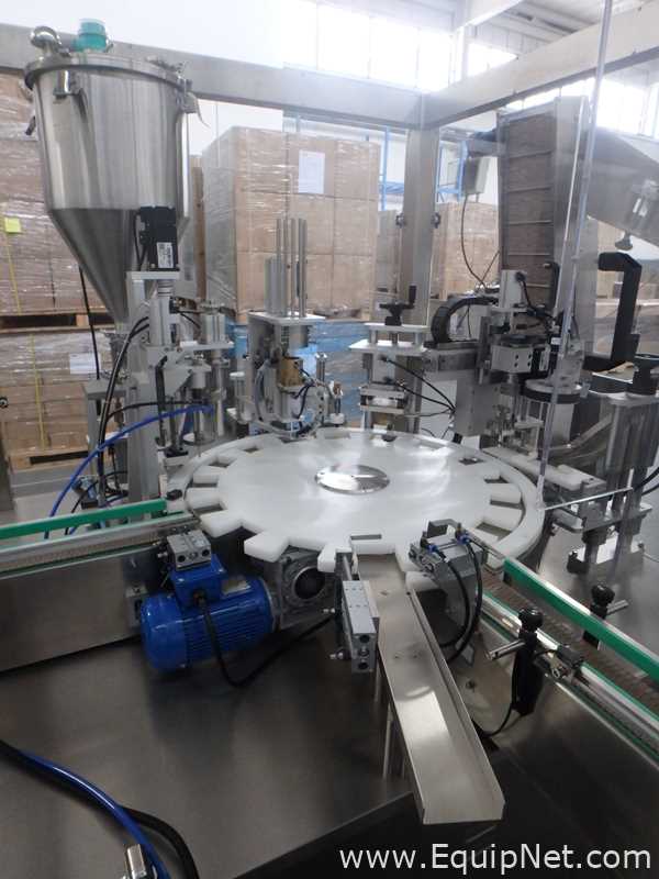 Rigao RGA-GFX250 Jar Filler and Capper with Markham Laser Coder